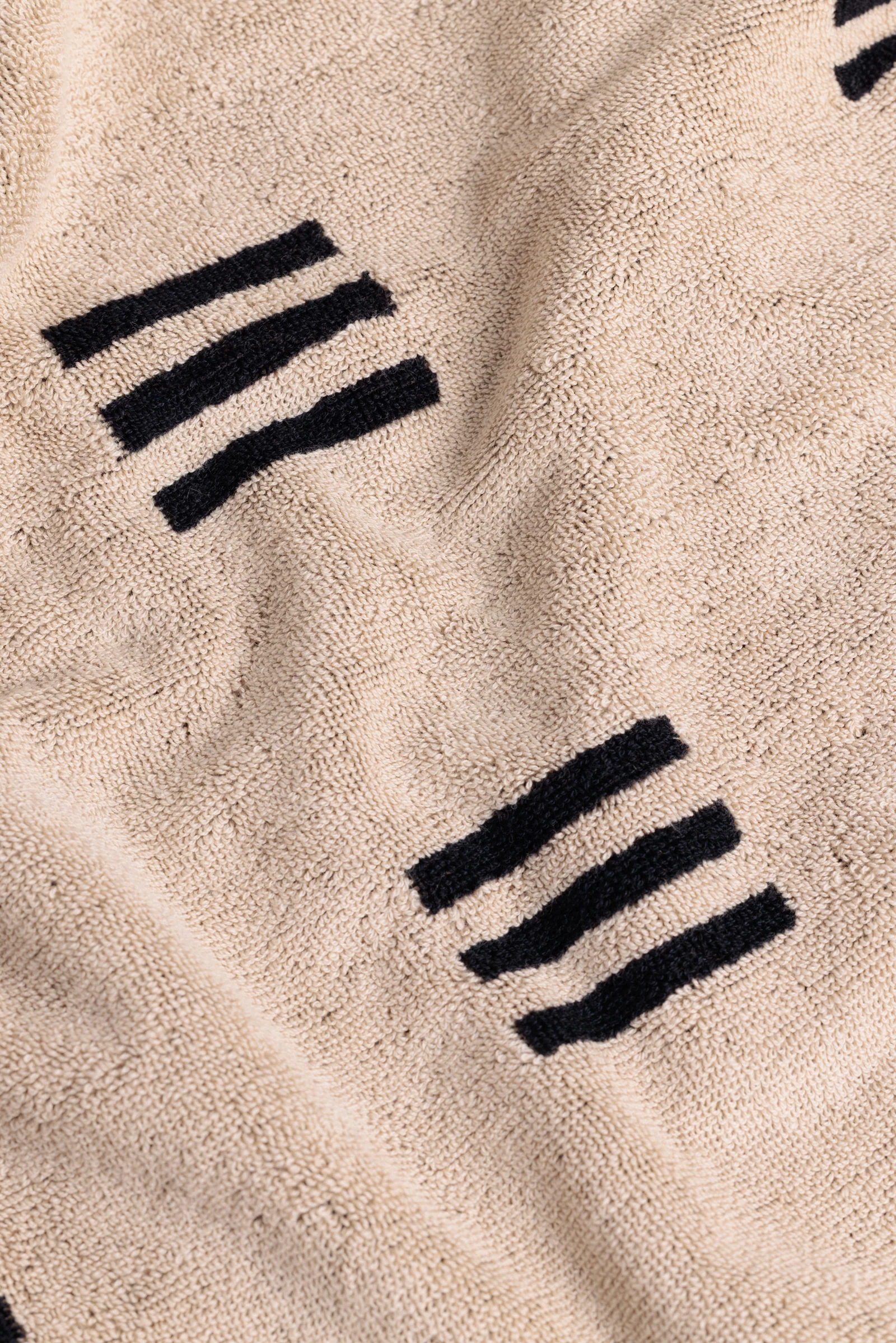 CLAREMONT BATH TOWEL Sand & Noir - Image 4